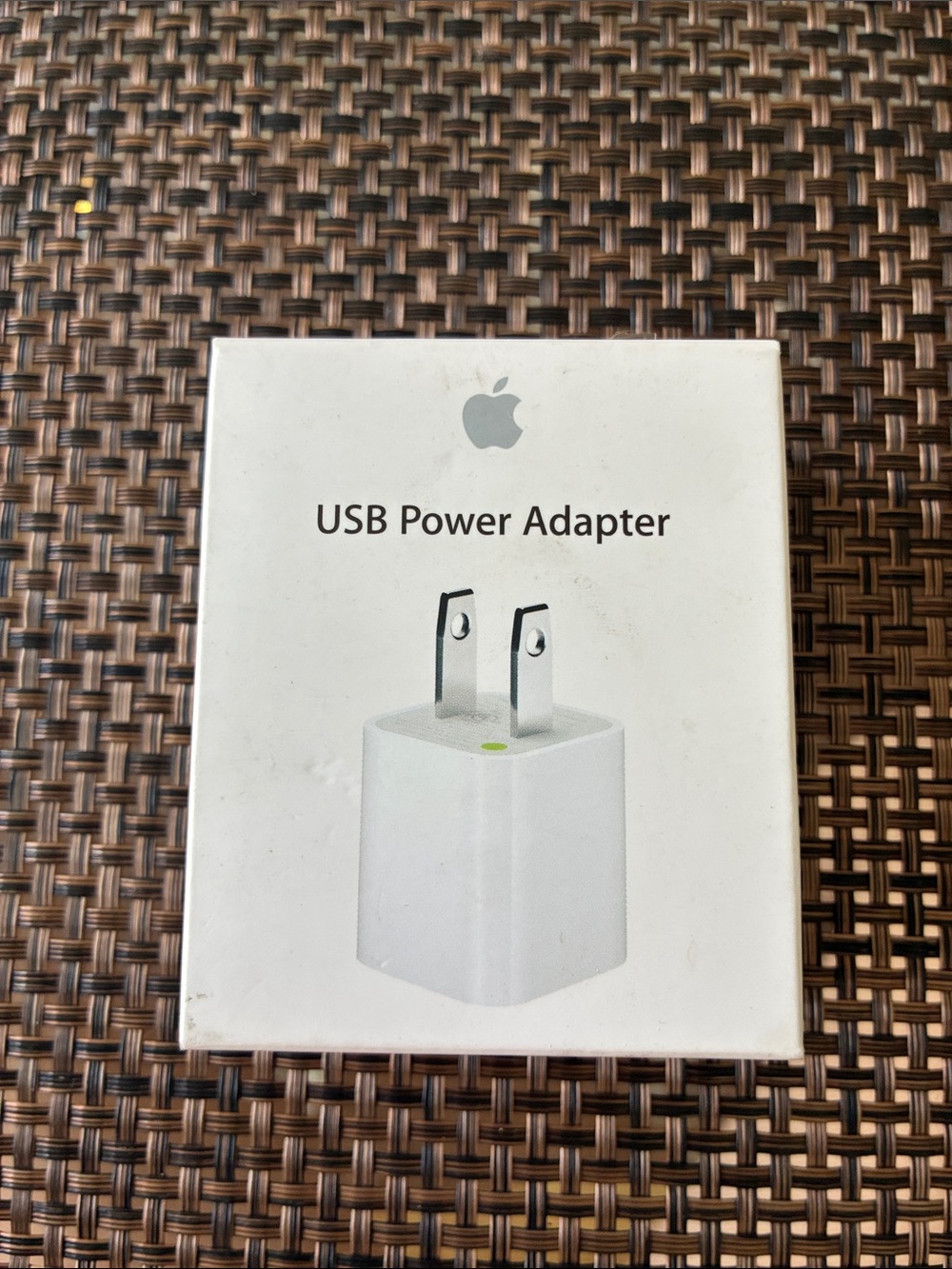 Apple USB Power Adapter - White with Silver Prongs